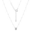 Premium Sterling Silver Necklace With Grape Charm Detail