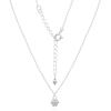 Elegant 925 Sterling Silver Beaded Cable Chain Necklace