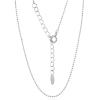 Sparkling Faceted Bead Sterling Silver Chain Necklace