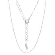 Wholesale Dazzling 925 Silver Diamond Cut Cable Chain Necklace