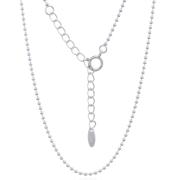 Wholesale Elegant Fine Smooth Bead 925 Silver Chain Necklace