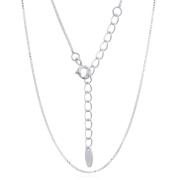 Wholesale Brilliant Box Diamond Cut Sterling Silver Chain Necklace