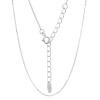 Brilliant Box Diamond Cut Sterling Silver Chain Necklace