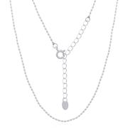Wholesale Sleek Smooth Capsule Sterling Silver Necklace