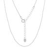 Sleek Smooth Capsule Sterling Silver Necklace