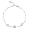 Elegant Pearl Cable Link Bracelet