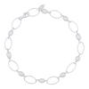 Luminous Pearl Oval Chain Bracelet
