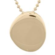 Wholesale Sterling Silver Organic Shape Pebble Gold Plated Pendant