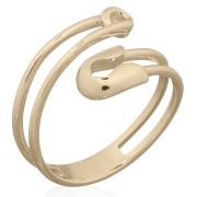 Wholesale Gold Plated Paperclip Safety Pin Sterling Silver Ring