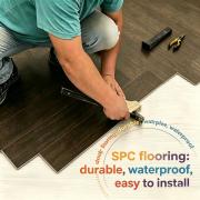 Wholesale Waterproof Fireproof SPC Flooring Click Vinyl Plank