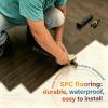 Waterproof Fireproof SPC Flooring Click Vinyl Plank