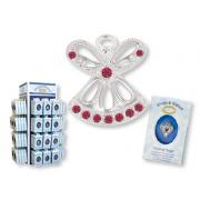 Wholesale 100 Wings And Wishes Angel Pins With Revolving Display