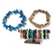 Wholesale 48 Semi Precious Bracelets With Stand