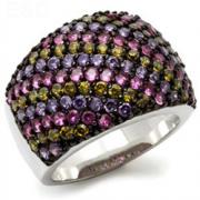 Sell Multicolor Pave CZ Rings (Canada)
