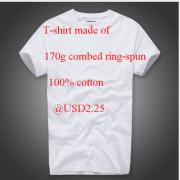 Sell T-shirt Made Of Combed Ring-Spun Pure Cotton