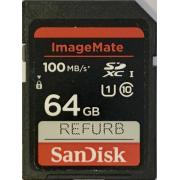 Wholesale Refurbished Sandisk ImageMate 64GB SDXC Memory Card 100mbs