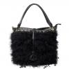 Faux Feather Fluffy Tote