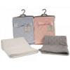 Baby Star Embossed Velour Wrap - 4 Colours