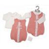 Baby Girls 2 Pieces Romper Set With Lace And Bow