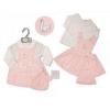 Baby Girls 2 Pieces Dress Set With Bows And Hat - Swan