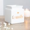White Family Cutout Oil Burner giftware wholesale