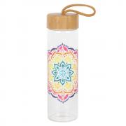 Wholesale Mandala Reusable Glass Water Bottle