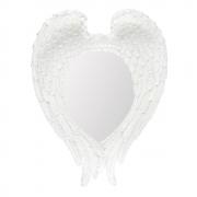 Wholesale 55cm White Glitter Angel Wing Mirror