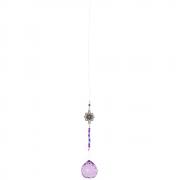 Wholesale Purple Hanging Lotus Crystal