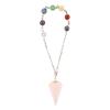 Rose Quartz Chakra Pendulum Bracelet