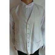 Wholesale One Off Joblot Of 9 Boys Ivory Diamond-Pattern Waistcoats Mixed Sizes