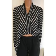 Wholesale Wholesale Joblot Of 10 Avon Womens Mono Stripe Waterfall Cardigans 2 Sizes