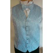 Wholesale Wholesale Joblot Of 10 Mens Blue Swirl Waistcoats With Matching Accessories