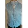 Wholesale Joblot Of 10 Mens Blue Swirl Waistcoats With Matching Accessories
