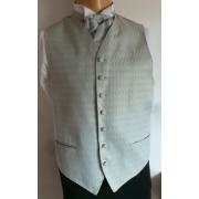Wholesale Wholesale Joblot Of 10 Mens Gold Diamond Check On Silver/Blue Waistcoats