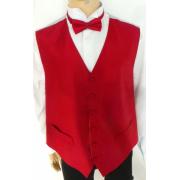 Wholesale Wholesale Joblot Of 10 Mens Red Fine Stripe Waistcoats With Accessories