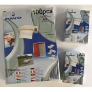 Wholesale One Off Joblot Of 122 Pavo Laminating Pouches In 3 Sizes (Pack Of 100)