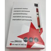 Wholesale Wholesale Joblot Of 48 5 Star Office Red Permanent Marker Chisel Tip (12 Pack)