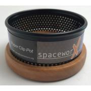 Wholesale Wholesale Joblot Of 42 Spaceworx Paper Clip Pot Black With Wood Base