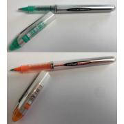 Wholesale One Off Joblot Of 384 Uni-Ball Vision Elite UB-200 Rollerball Pens Orange/Green