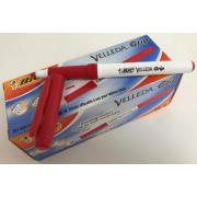 Wholesale Joblot Of 56 Bic Velleda Grip Dry Wipe Marker For Whiteboard Red (Pack Of 12)