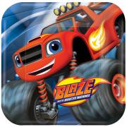 Wholesale Wholesale Joblot Of 50 Amscan Blaze Monster Machines Party Plates (Pack Of 8)