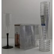Wholesale One Off Joblot Of 38 Wine, Champagne & Martini Plastic Glasses Sets Of 1,6 & 20