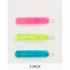 Wholesale Joblot Of 30 DesignB London Neon Resin Hair Clips 3 Pack