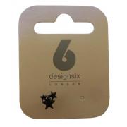 Wholesale Wholesale Joblot Of 30 DesignSix Unisex Star Stud Earrings Black AM368