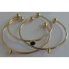 Wholesale Joblot Of 20 DesignSix Casted Ball End Bangles 3 Bangles Per Pack wholesale jewellery