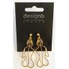 Wholesale Joblot Of 30 DesignB London Gold Womens Figure Earrings 1362867