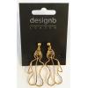 Wholesale Joblot Of 30 DesignB London Gold Womens Figure Earrings 1362867 wholesale jewellery