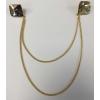 Wholesale Joblot Of 30 DesignSix London Gold Square Collar Tips With Chains