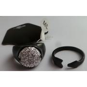 Wholesale Wholesale Joblot Of 30 DesignB Glitter & Matte Black Ring In 2 Pack