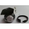Wholesale Joblot Of 30 DesignB Glitter & Matte Black Ring In 2 Pack